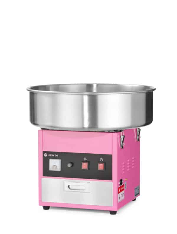 Hendi Gastro Zuckerwatten-Maschine aus Edelstahl Pink Silber 230V NEU – Bild 2