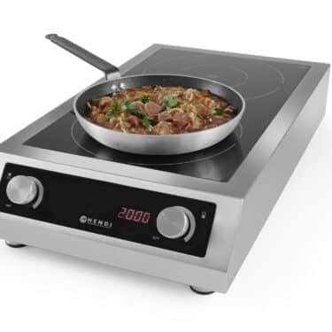 Hendi Doppel-Kochplatte Induktionsplatte Induktion DUO manuell 400V 7000W NEU