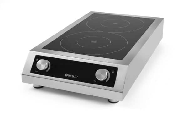 Hendi Doppel-Kochplatte Induktionsplatte Induktion DUO manuell 400V 7000W NEU – Bild 2