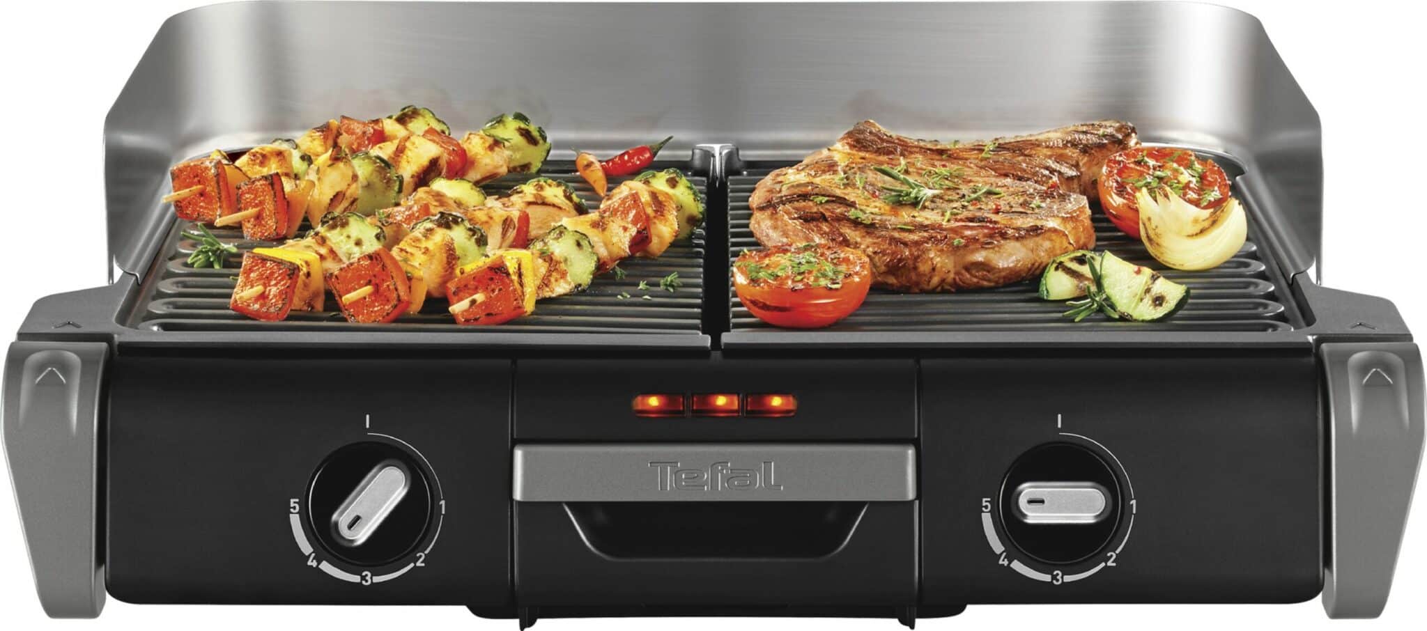 Tefal BBQ Tischgrill Grillplatte Elektro-Grill Kontakt-Grill 2400 Watt NEU  –