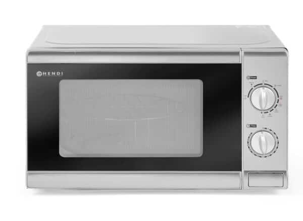 Hendi Edelstahl Mikrowelle Mikrowellengerät mit Grill 1000 Watt 20 Liter NEU