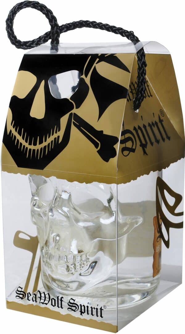 (1L/42,80€) Wodka Totenkopf-Flasche SeaWolf Captains Spirit 37,5% Vol. 0,5 Liter – Bild 4