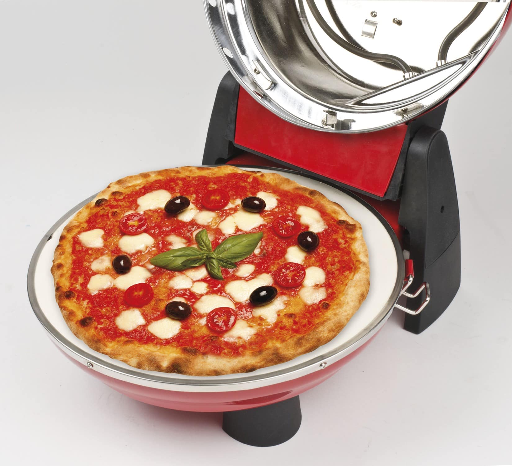 in 3 G3-Ferrari Pizzaofen Express Pizzamaker Napoletana – fertig Rot min. Pizza