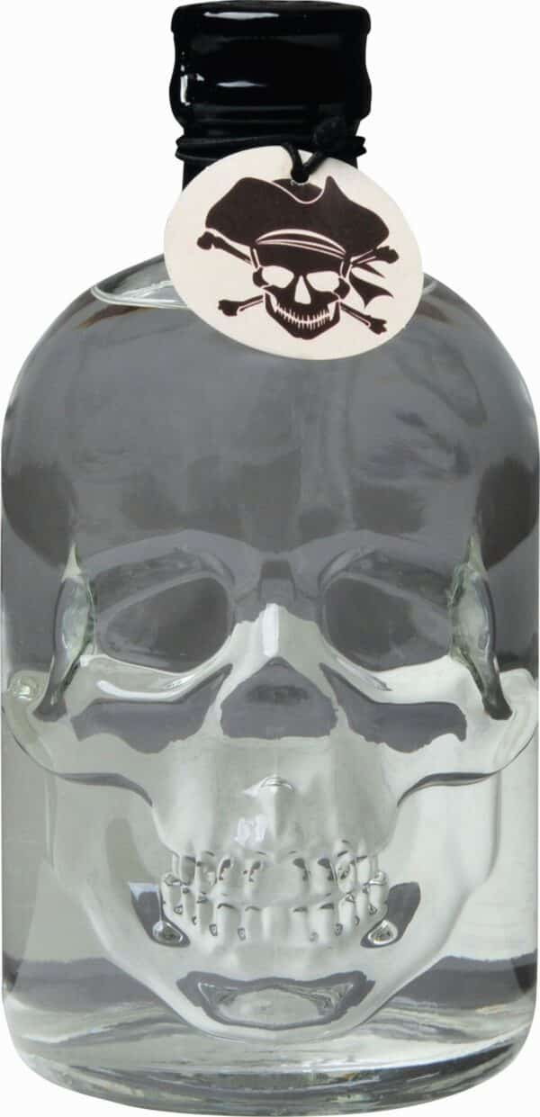 (1L/42,80€) Wodka Totenkopf-Flasche SeaWolf Captains Spirit 37,5% Vol. 0,5 Liter
