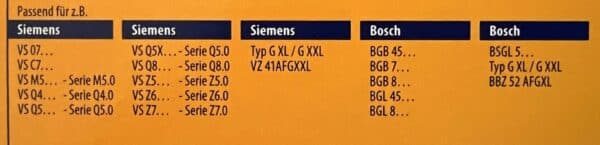 16x Swirl Staubsaugerbeutel S73 Siemens Bosch + 4 Abluftfilter NEU – Bild 3