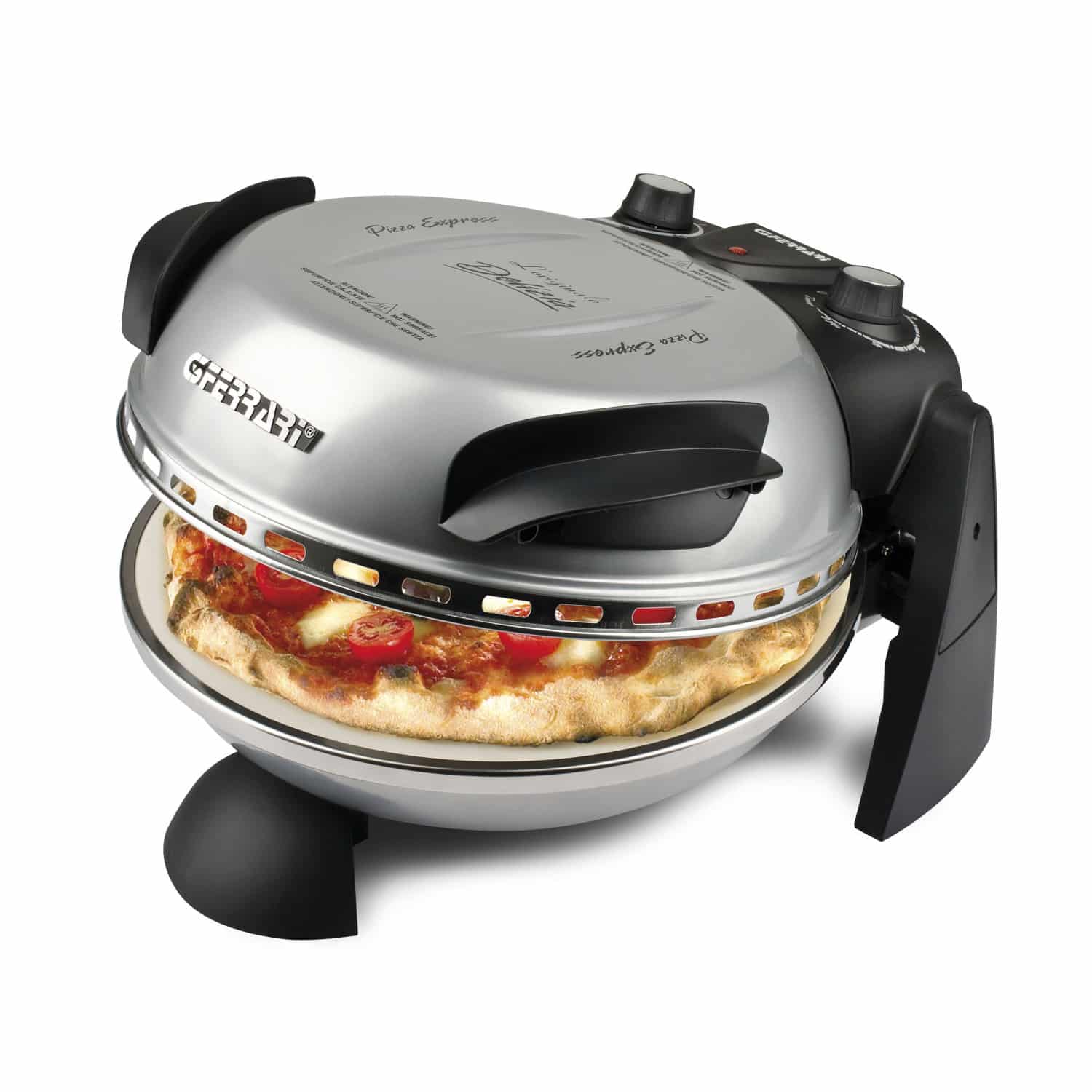 G3-Ferrari Pizzamaker Pizzaofen Express-Ofen 230V 400°C 1200W Silber NEU