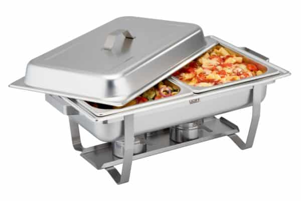 GSW Chafing-Dish Set Speisewärmer 2x GN 1/2 GN 1/1 Silber NEU