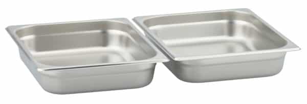 GSW Chafing-Dish Set Speisewärmer 2x GN 1/2 GN 1/1 Silber NEU – Bild 6