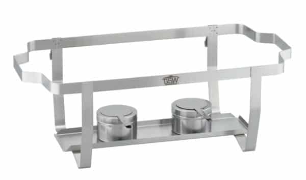 GSW Chafing-Dish Set Speisewärmer 2x GN 1/2 GN 1/1 Silber NEU – Bild 5