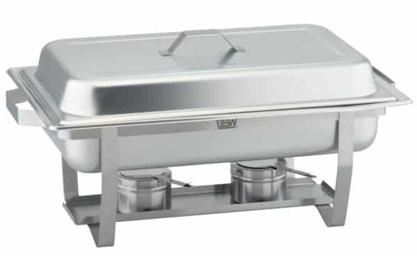 GSW Chafing-Dish Set Speisewärmer 2x GN 1/2 GN 1/1 Silber NEU – Bild 3