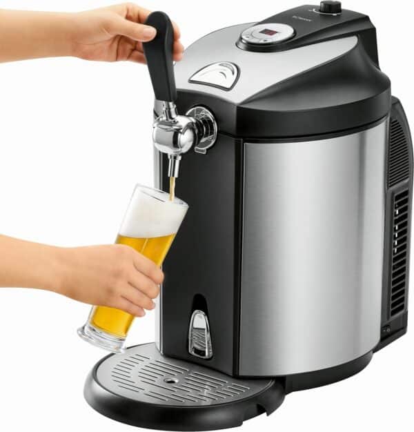 5 L Fass Bier-Zapfanlage für 5 Liter Bier-Fässer mit Kühlung inkl. CO2 Kapseln