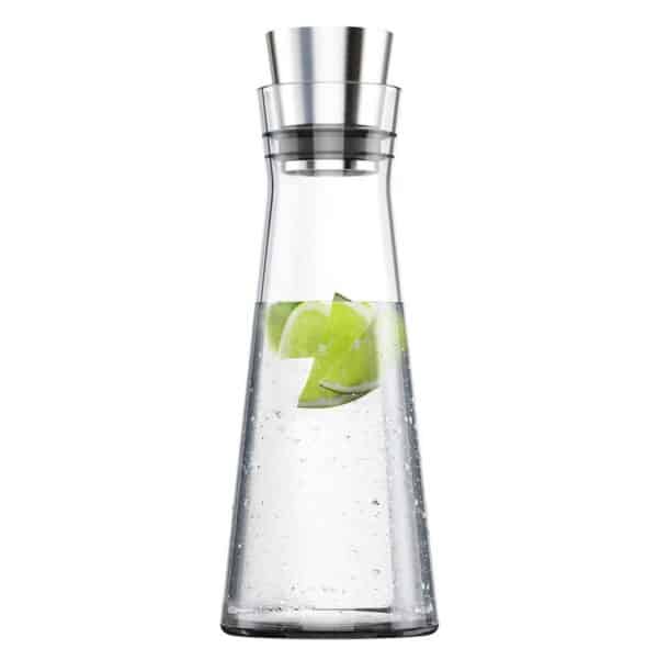 EMSA Kühl-Karaffe Glas-Karaffe Isolierkanne mit Kühl-Akku 1 Liter FLOW SLIM NEU – Bild 2
