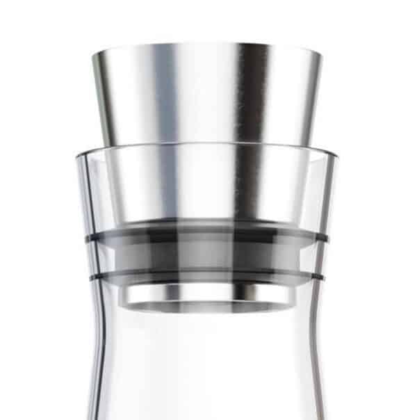 EMSA Kühl-Karaffe Glas-Karaffe Isolierkanne mit Kühl-Akku 1 Liter FLOW SLIM NEU – Bild 5