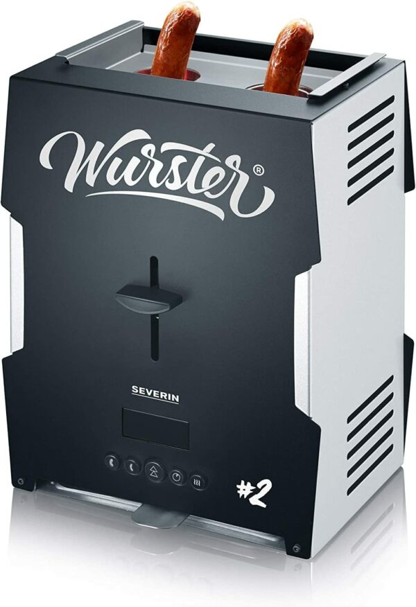 Severin Wurster Bratwurst Grill Wurst Würstchen Würste Hot Dog Maker Edelstahl – Bild 2