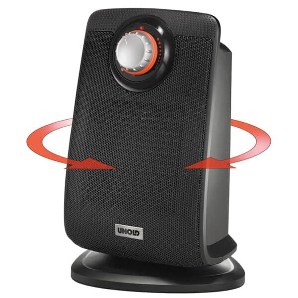 Unold Keramik Bad-Heizlüfter für das Badzimmer 1200-2000 Watt Schwarz NEU – Bild 2