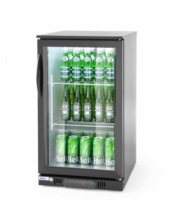 Getränkekühlschrank Weinkühler Flaschen Gastro 160L Bar Disco Glastür Edelstahl 