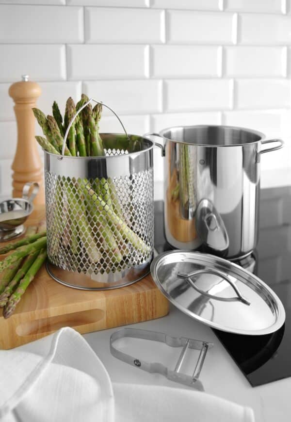 Hendi Nudeltopf Spargeltopf Spagetti-Topf Set aus Edelstahl Ø 16 cm 5,5 Liter – Bild 4