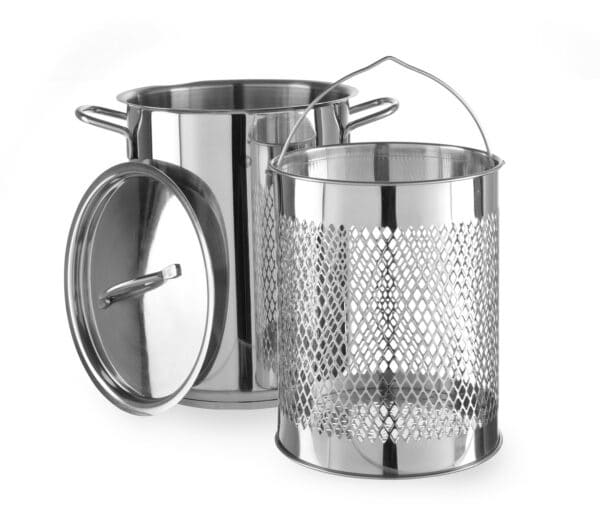 Hendi Nudeltopf Spargeltopf Spagetti-Topf Set aus Edelstahl Ø 16 cm 5,5 Liter