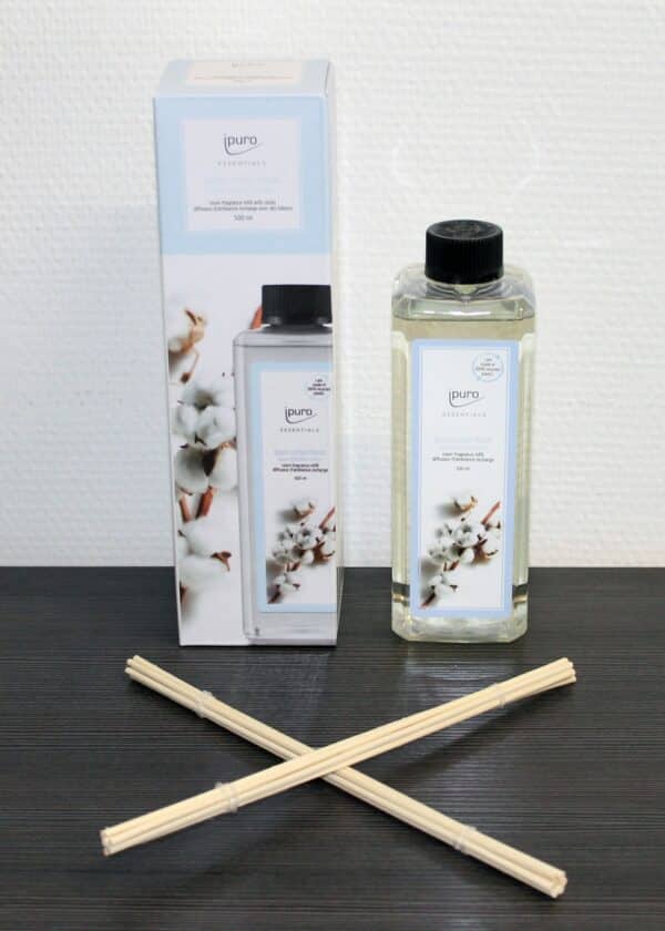 1L/49,80€ Ipuro Raumduft-Nachfüller Cotton Fields Blumig 500 ml Flasche NEU