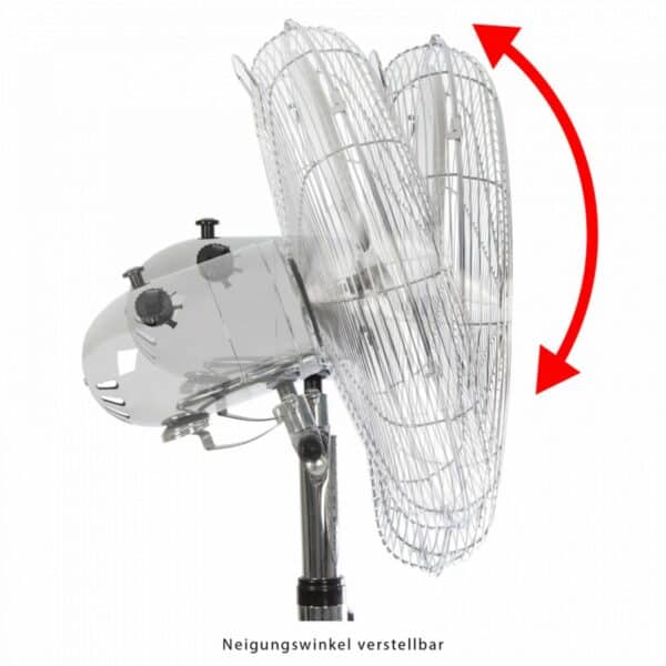 Proficare Metal Standventilator Tisch-Ventilator Retro-Design ca. Ø 40 cm NEU – Bild 4