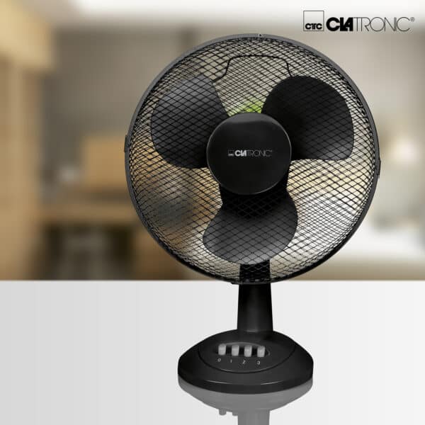 Stand-Ventilator Tisch-Ventilator Ø 30 cm 40 W Schwarz NEU – Bild 5
