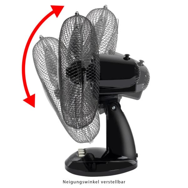 Stand-Ventilator Tisch-Ventilator Ø 30 cm 40 W Schwarz NEU – Bild 4
