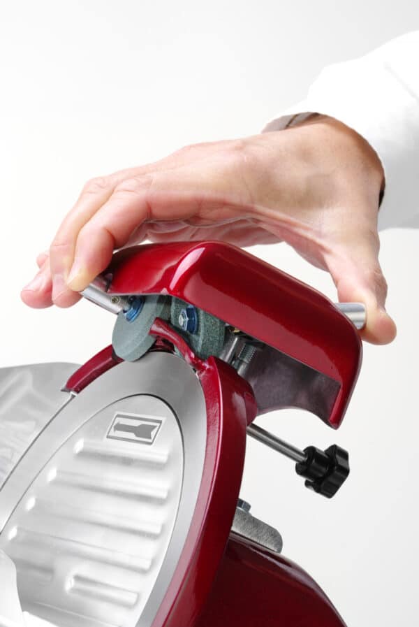 Hendi Allesschneider Aufschnittmaschine Wurst Fleisch Käse Ø 250 mm Rot NEU – Bild 5
