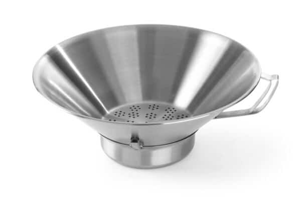 Hendi Frittierseiher Seiher Pommes Sieb Abtropfschale aus Edelstahl Ø 41 cm NEU