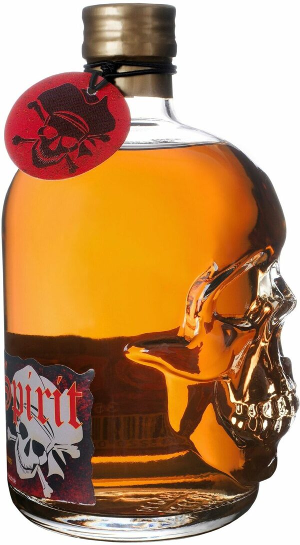 (1L/44,80€) RUM Totenkopf-Flasche SeaWolf Spirit 35% Vol. 0,5 Liter NEU – Bild 3