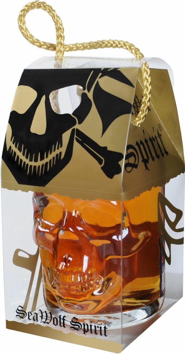 (1L/44,80€) RUM Totenkopf-Flasche SeaWolf Spirit 35% Vol. 0,5 Liter NEU – Bild 4