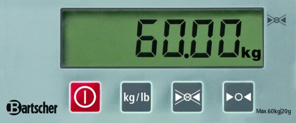 Bartscher Digital Küchenwaage Postwaage Waage 60 Kg 20g NEU – Bild 4