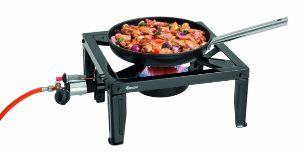 Bartscher Gaskocher Hockerkocher Gas Schwarz NEU – Bild 3