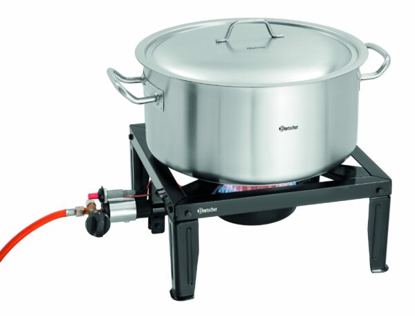 Bartscher Gaskocher Hockerkocher Gas Schwarz NEU