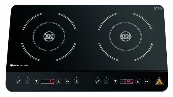 Bartscher Induktionskocher Kochplatte SCHOTT CERAN DUO 3500W Schwarz NEU – Bild 4