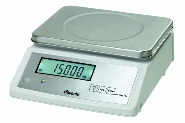 Bartscher Digital Küchenwaage Paket-Waage Industrie-Waage bis 15 kg Silber – Bild 7