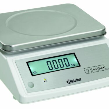 Bartscher Digital Küchenwaage Paket-Waage Industrie-Waage bis 15 kg Silber