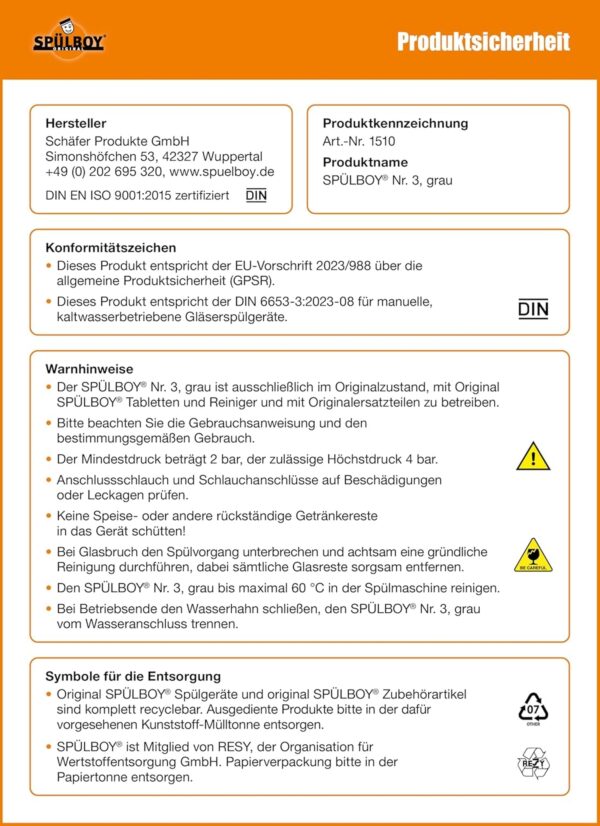 Spülboy Gläserspüler für Kölsch-Gläser Long-Gläser Sonderedition Nr. 3 NEU – Bild 10