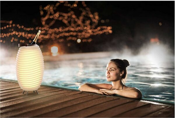 Synergy LED-Lampe Getränkekühler Weinkühler Dimmbar Bluetooth Sound-System XL 65 – Bild 9