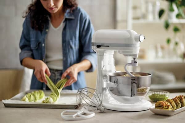 Bartscher KitchenAid Küchenmaschine inkl. Edelstahl-Rührschüssel 5,2 Liter Weiss NEU – Bild 7
