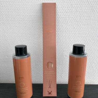 Ipuro Duftöl Raumduft Lufterfrischer Feve Tonka 2x 240 ml Flasche + 5 Sticks