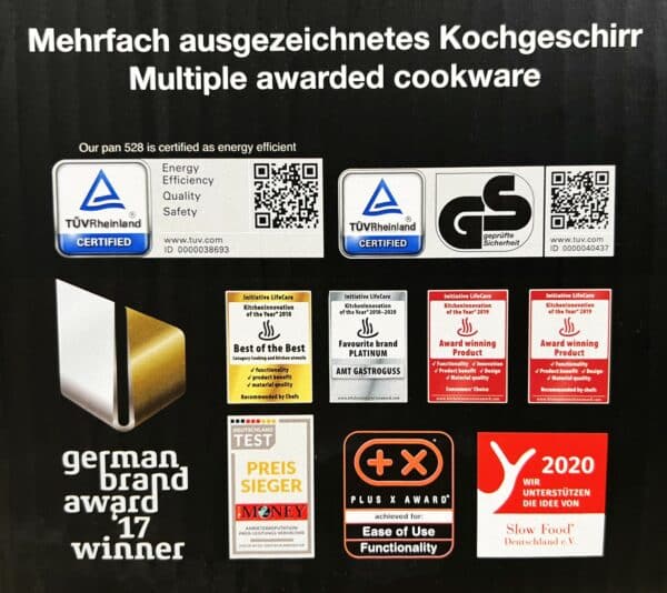 AMT Schnell-Kochtopf-Set Induktion mit Deckel und Glasdeckel Ø 24 cm 7 Liter – Bild 11