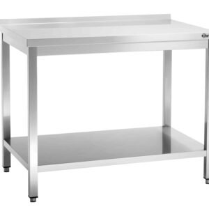 Bartscher Arbeitstisch aus Edelstahl 700 x 1100 x 850 mm Silber NEU