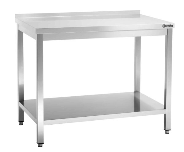 Bartscher Arbeitstisch aus Edelstahl 700 x 1100 x 850 mm Silber NEU