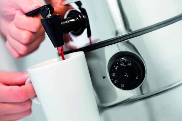 Bartscher Heisswasserspender Glühweintopf aus Edelstahl 7 Liter 30-80°C B-Ware – Bild 4
