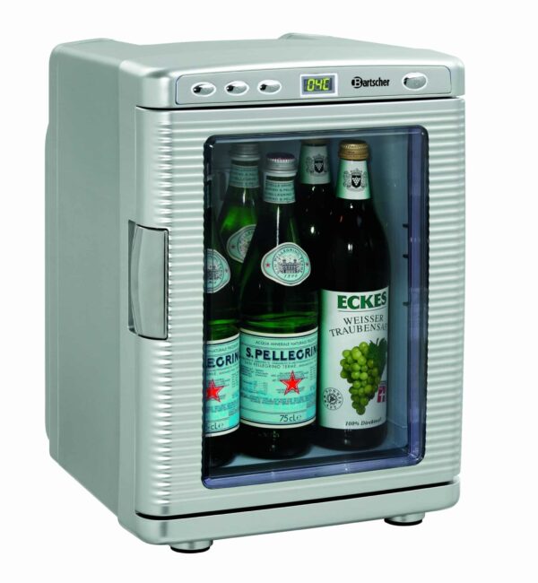 Bartscher Mini-Kühlschrank Camping Kühlbox Kfz Silber 19 Liter 12V 230V NEU – Bild 3