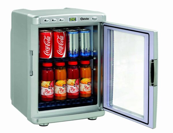 Bartscher Mini-Kühlschrank Camping Kühlbox Kfz Silber 19 Liter 12V 230V NEU – Bild 4