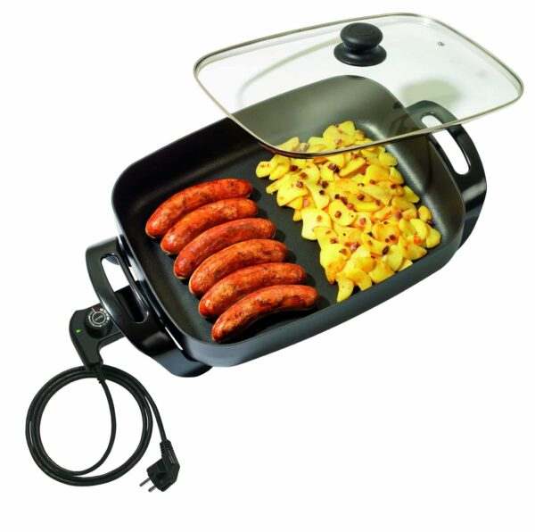 Bartscher Multipfanne Partypfanne 40x30 cm 7,5 Liter 1500 W Schwarz NEU