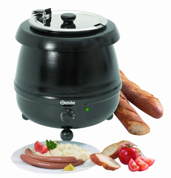 Bartscher Saucentopf Gulaschtopf Suppentopf Partytopf 9 Liter Schwarz NEU – Bild 3