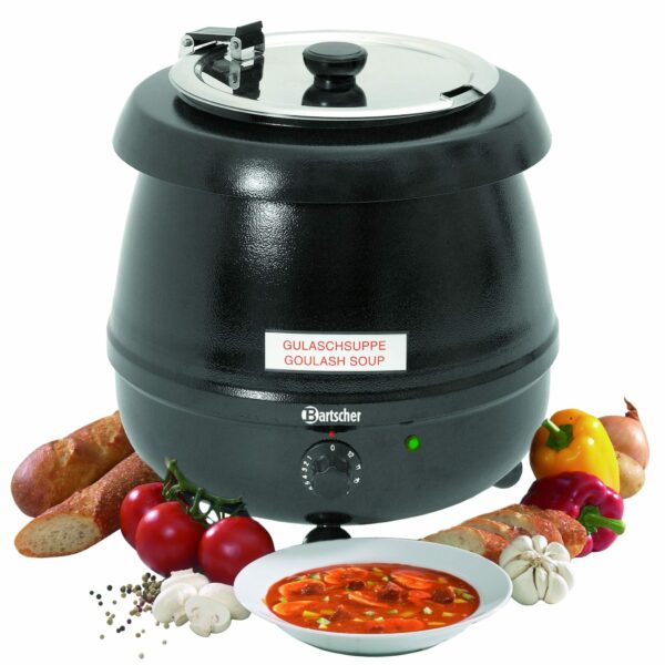 Bartscher Saucentopf Gulaschtopf Suppentopf Partytopf 9 Liter Schwarz NEU