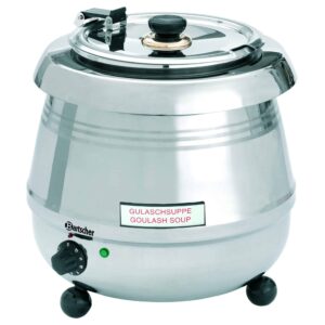 Bartscher Suppentopf aus Edelstahl DeLuxe 9 Liter Silber NEU